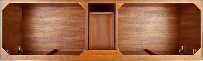 Signature Hardware 953363-72-RUMB-1 Novak 72" Freestanding Teak Double Basin - Image 7