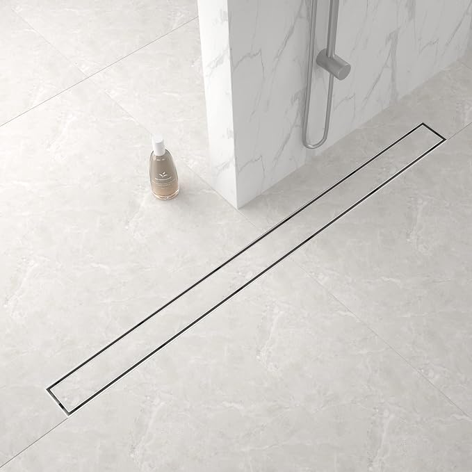 Linear Shower Drain 36", Brushed Floor Drain by Bernkot