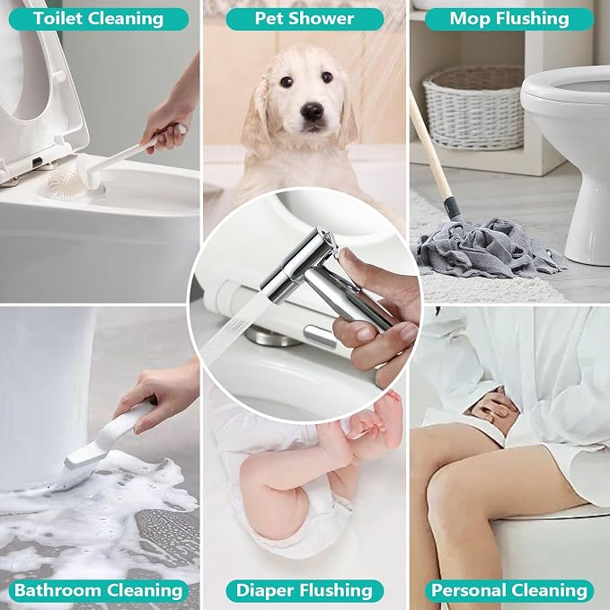 BARROCK Chrome Handheld Bidet Sprayer - Image 4