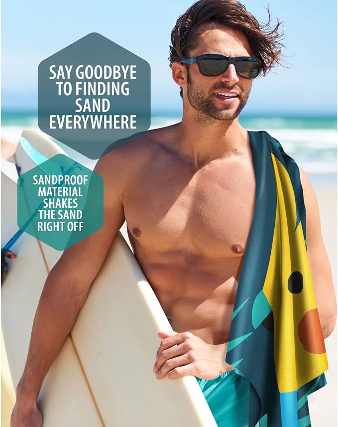 VENTURE 4TH Microfiber Beach Towel: Quick-Dry, Sandproof and Lightweight - Image 7