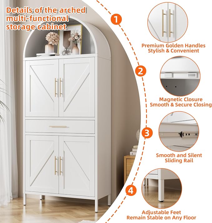 73” Kitchen Pantry Cabinet - Image 5