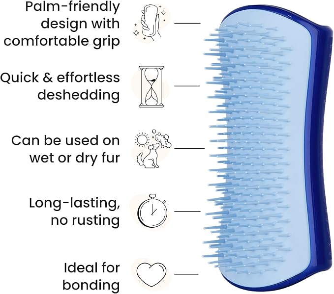 Pet Teezer De-Shedding Dog Brush by Tangle Teezer, Dog Grooming Tool - Image 4