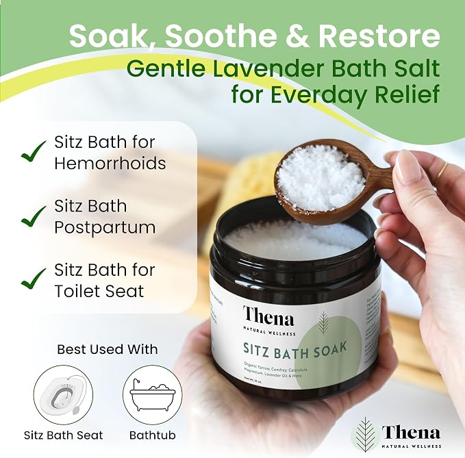Best Organic Sitz Bath Soak Postpartum Care & Post Partum Essentials, Natural - Image 3