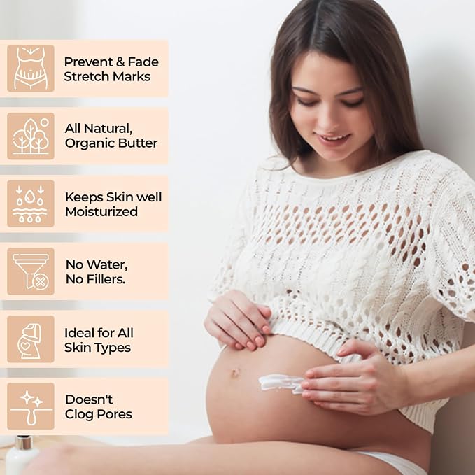 Fearless Mama Belly Butter – Unscented Stretch Mark Cream - Image 2