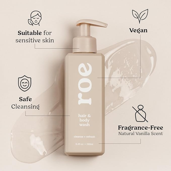 Roe Wellness- Toddler & Baby Body Wash & Shampoo Moisturizing Clean Ingredients - Image 9