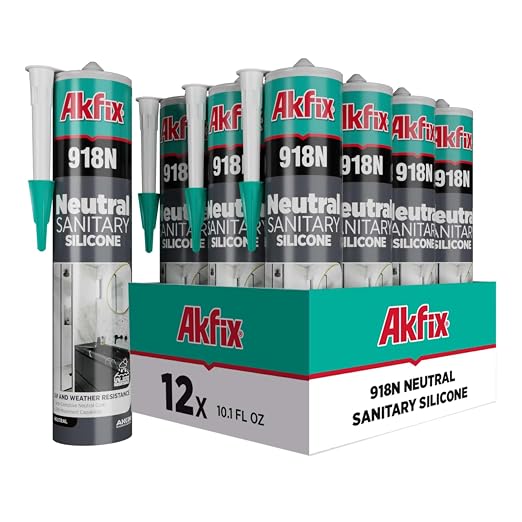 Akfix 918N Black 100% Silicone Caulk by Akfix