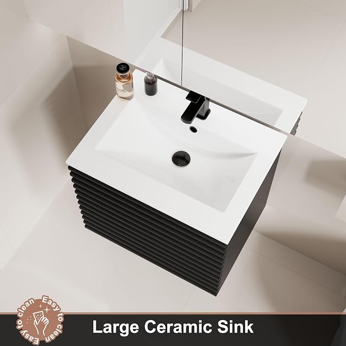 LUCKWIND 24" Floating Bathroom Vanity - Image 4