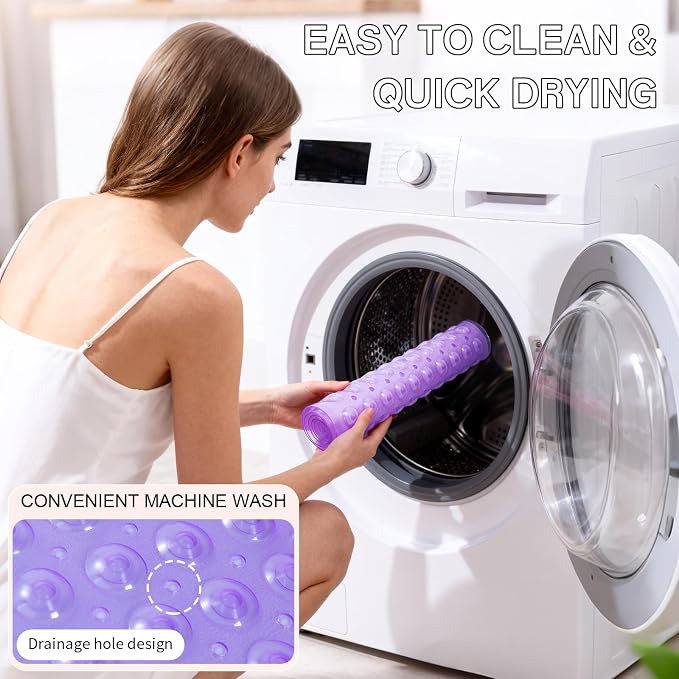 Anti-Slip Bathtub Shower mat, 27.5×14.5（Approximately 70×37cm） inch Soft - Image 7