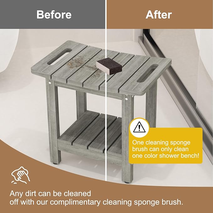 HIPS Shower Benches for Inside Shower, Shower Stool - Image 4