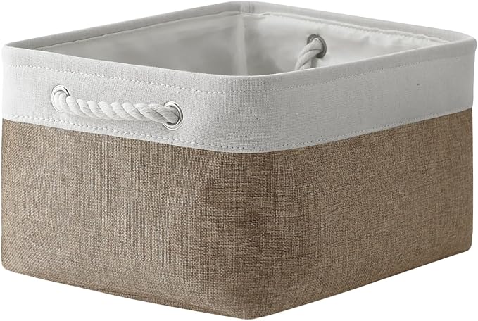 TheWarmHome Storage Basket for Organizing- 15.7x11.8x8.2 inch 1 Pack Fabric by TheWarmHome