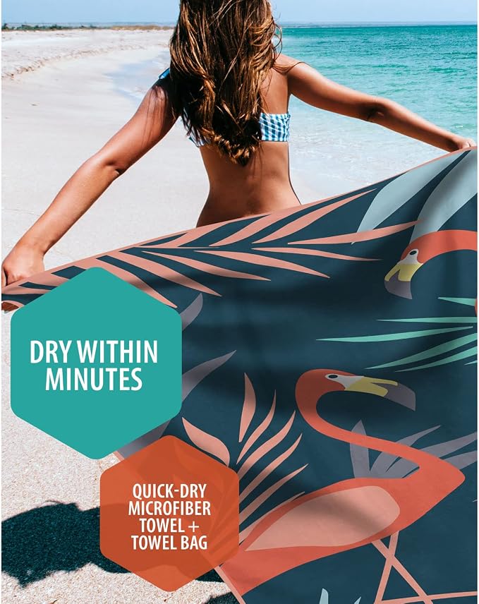 VENTURE 4TH Microfiber Beach Towel: Quick-Dry, Sandproof and Lightweight - Image 2