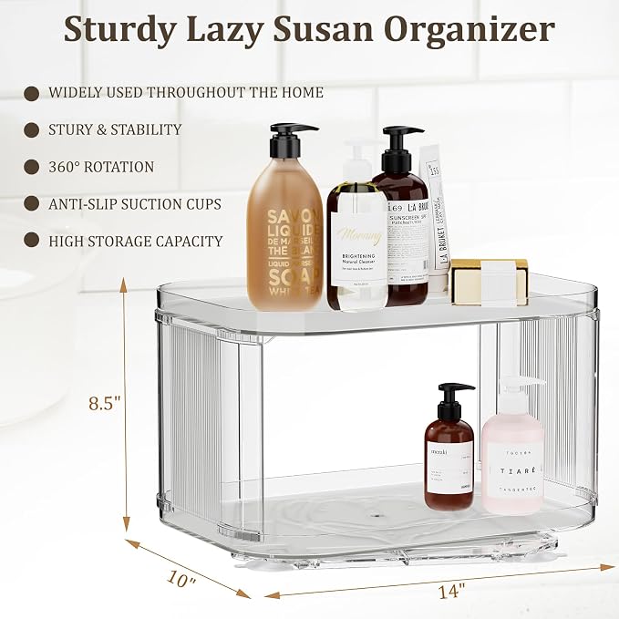 2-Tier Lazy Susan Turntable Organizer - Image 6