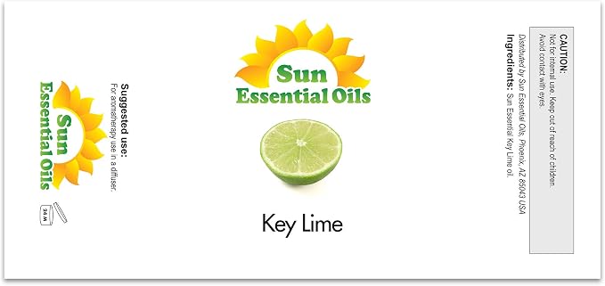 Sun Essential Oils 8 oz Key Lime Essential Oil - Image 2