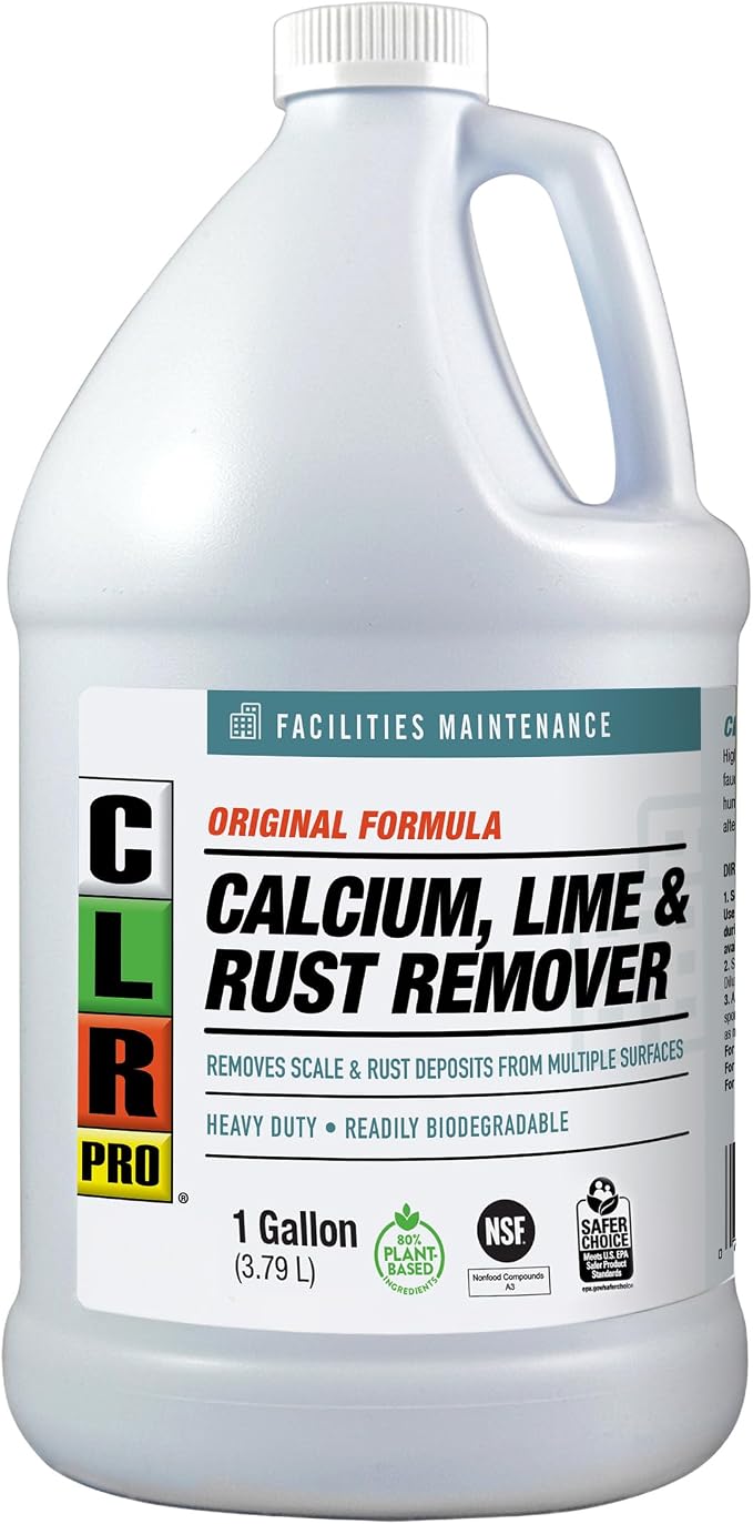 CLR PRO Calcium, Lime and Rust Remover, 1 Gallon Bottle by CLR