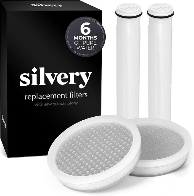Silvery High Pressure Filtered Shower Head by Silvery