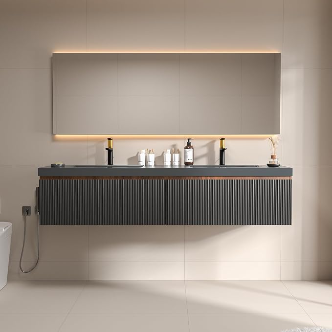 72 Inch Floating Bathroom Vanity by Runave