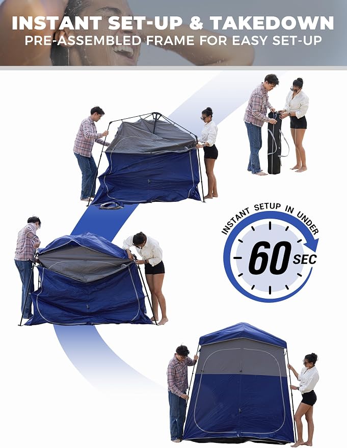 KingCamp Instant Shower Tent, Portable Superior Stable Privacy Shelter - Image 6