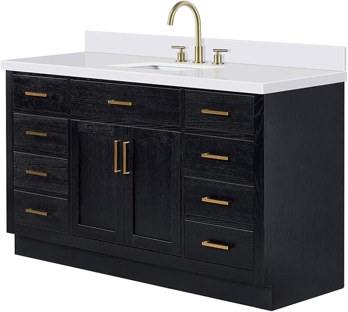 ARIEL Hepburn 61 Inch Single Rectangle Sink Bathroom Vanity - Image 4