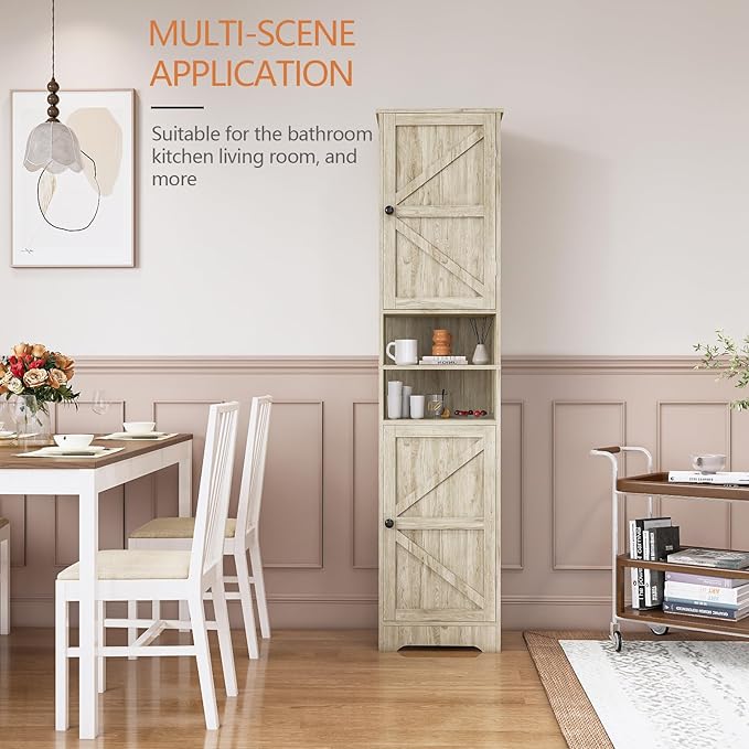 Tall Bathroom Cabinet, Storage Cabinet - Image 4