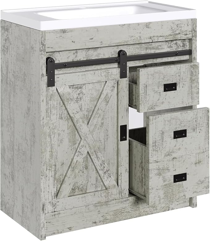 4ever2buy Farmhouse Bathroom Vanity, Vanity - Image 6