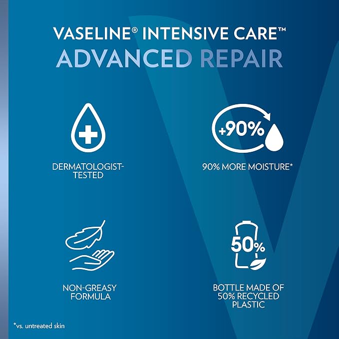 Vaseline Intensive Care Unscented Advanced Repair Body Lotion - Image 8