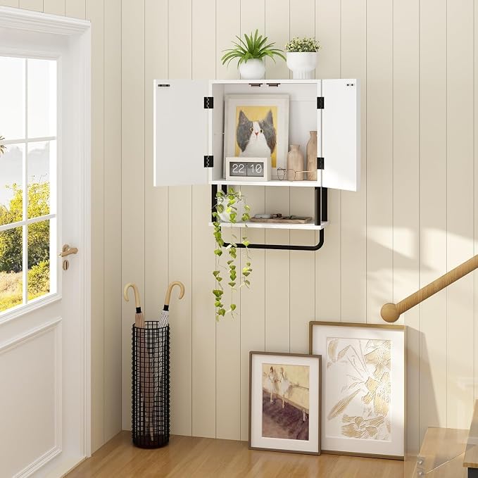 RUSTOWN Fluted Bathroom Wall Cabinet - Image 8