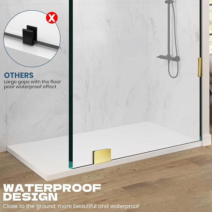 Frameless Shower Door, 3/8" Glass Shower Doors - Image 4