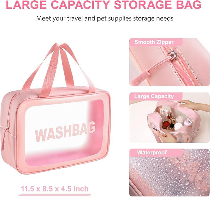6PCS Pink Dog Washing Kit with Dog Brush, Shampoo Brush, Bath Scrubber - Image 6