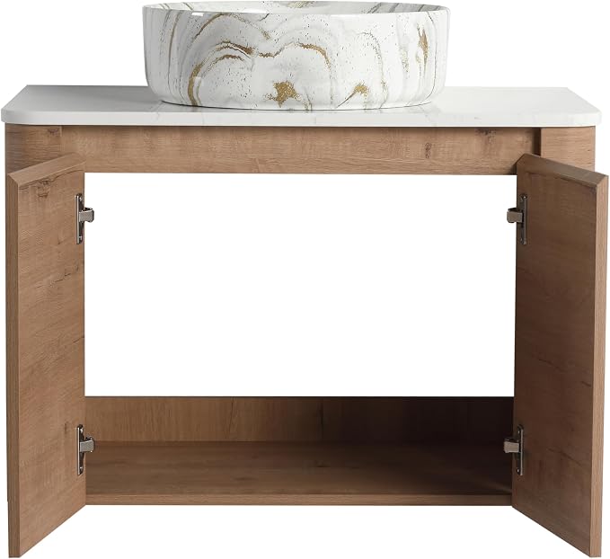 Malwee 30" Floating Bathroom Vanity - Image 8