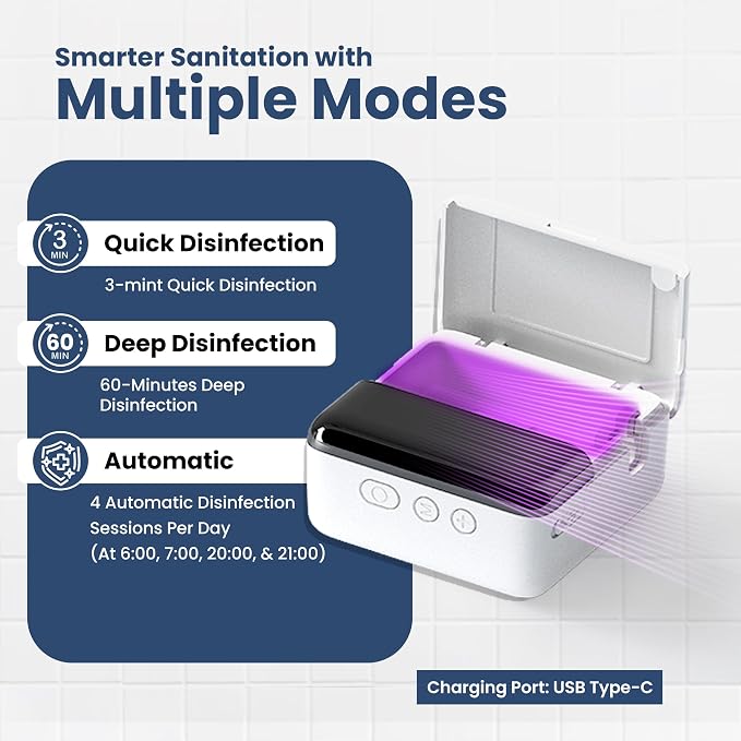 UV Toothbrush Sanitizer Holder & Cleaner - Image 5