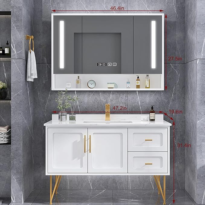 Modern 47" Bathroom Vanity - Image 2
