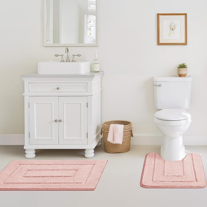 GRANNY SAYS Bathroom Rugs Sets 3 Piece, Soft Absorbent Microfiber Bath Mats - Image 6