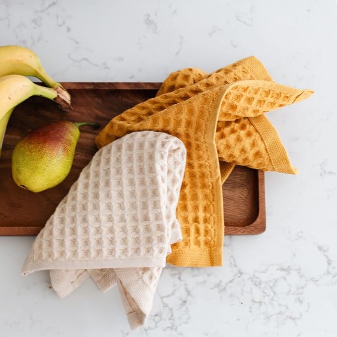 sea me at home Waffle Washcloths Set, 100% Turkish Cotton - Image 7