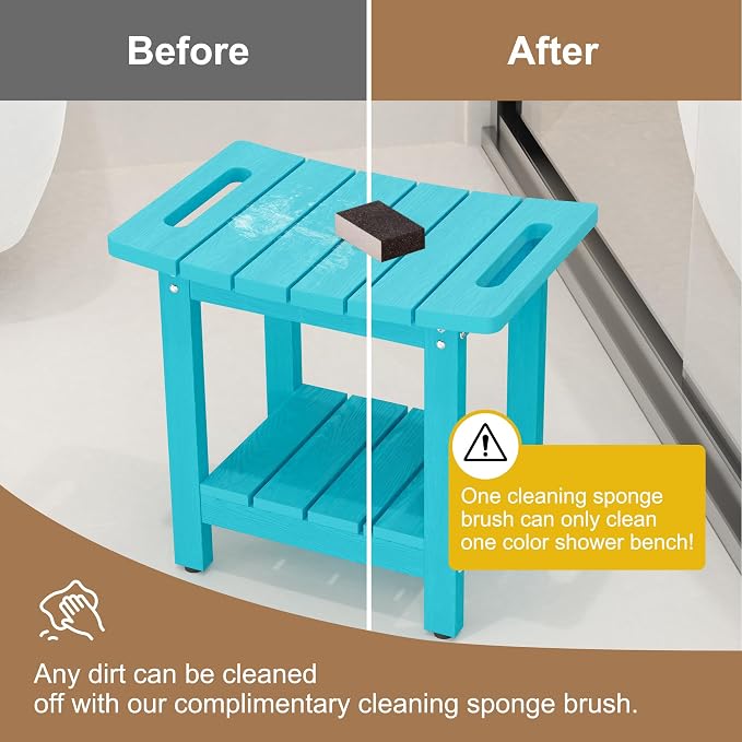 HIPS Shower Benches for Inside Shower, Shower Stool - Image 4