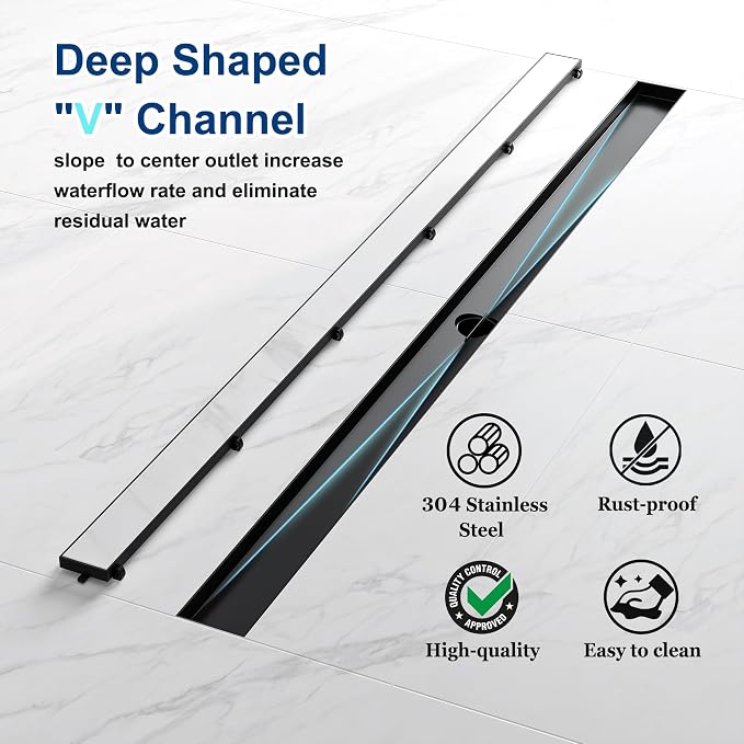 Neodrain 54-Inch Linear Shower Drain - Image 4