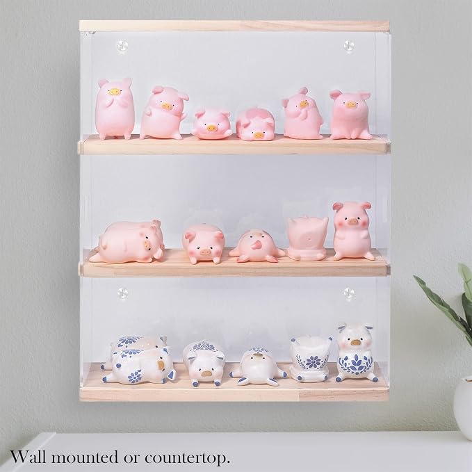 Choowin 3 Layer Wall Shelf Clear Acrylic Display Case - Image 4