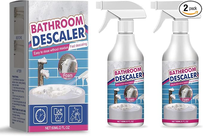2 PCS Bathroom Descaler Spray, Bath Shower, Ceramic Tile, Scale Cleaner by Unknown