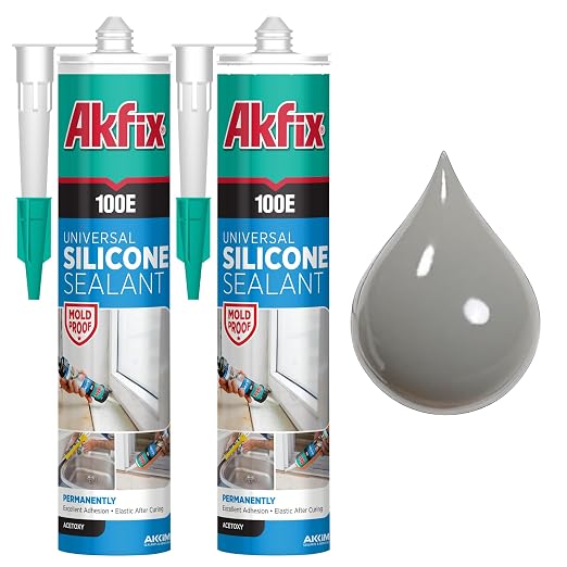 Akfix 100E RTV Gray Silicone Caulk by Akfix