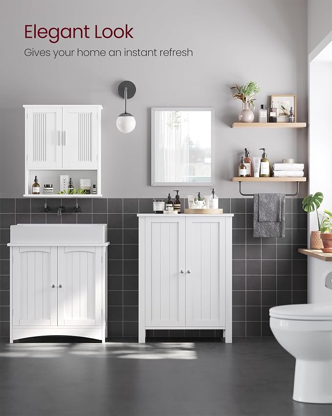 VASAGLE Floor Storage Cabinet, Freestanding Storage Unit - Image 6
