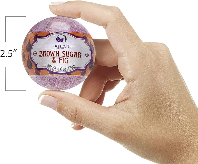 Nature's Beauty Brown Sugar & Fig Bath Bomb Multi-Pack - Image 3