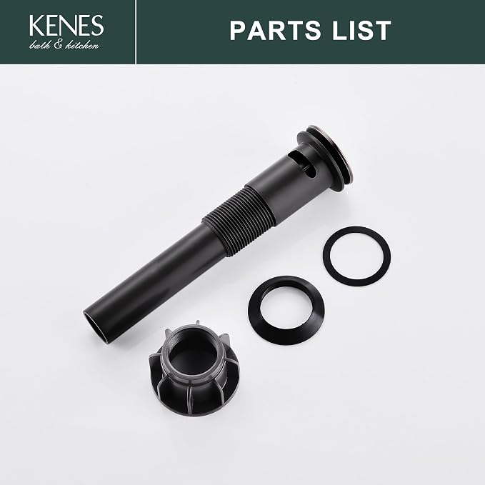 KENES Bathroom Sink Drain Stopper Pop up Sink Drain - Image 9