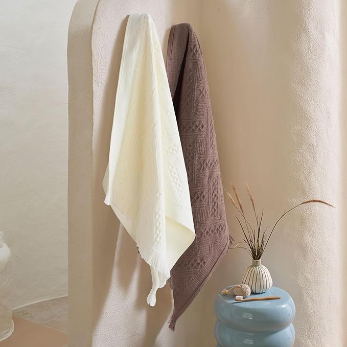 Luxury Decorative Hand Towels Bathroom: 2 Packs 14X30 100% Cotton Turkish - Image 7