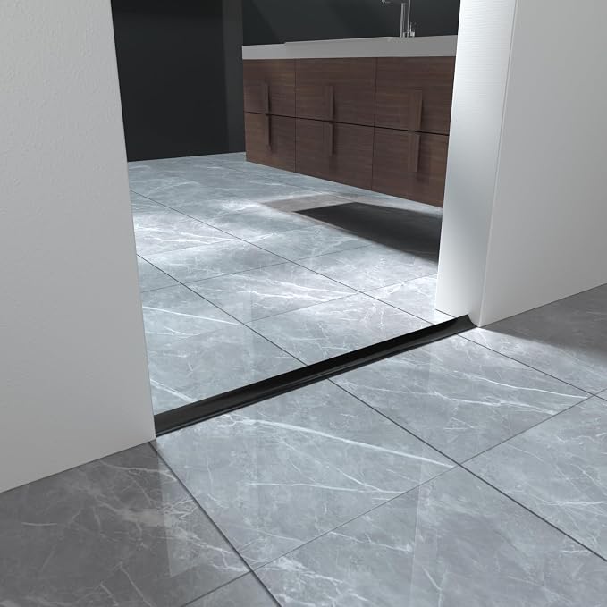 118 Inch Collapsible Shower Threshold Water Dam Barrier, Self Adhesive Silicone - Image 5