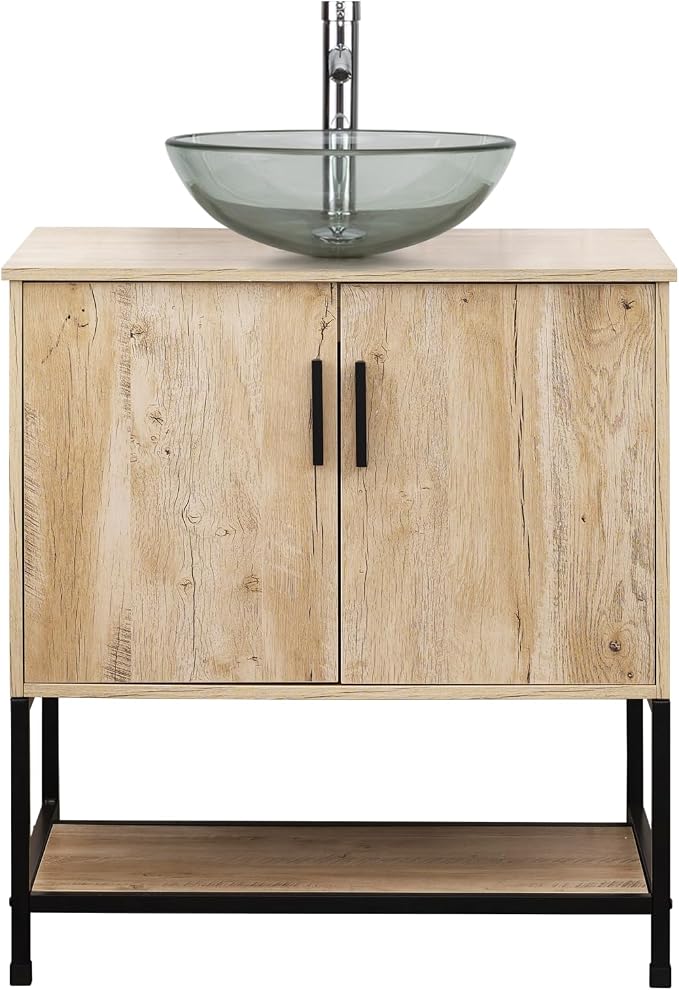UEV Rustic Oak 30" Bathroom Vanity - Image 9