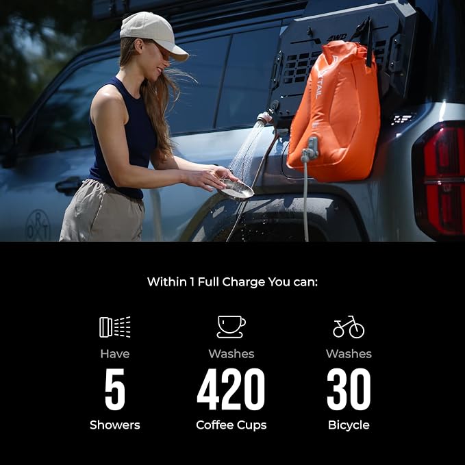 FLEXTAILGEAR Camping Shower Bag - Image 3