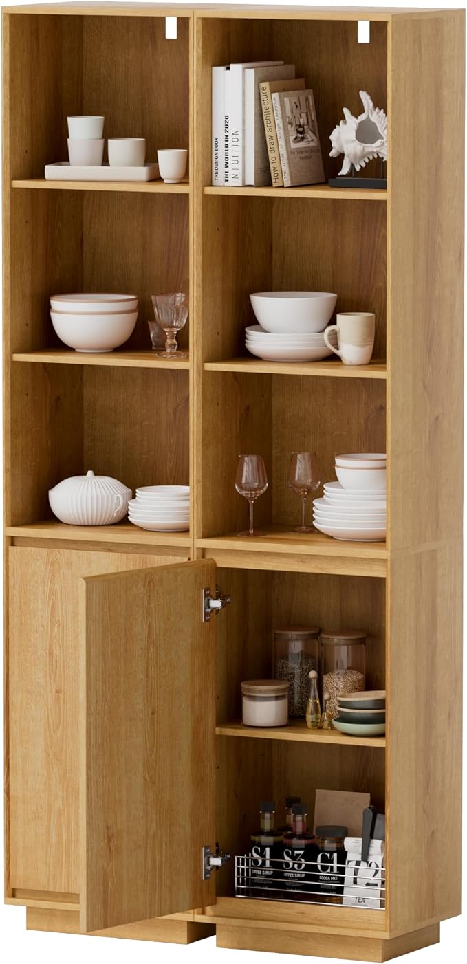 67" Tall Bathroom Cabinets Set of 2 by MoomJiee