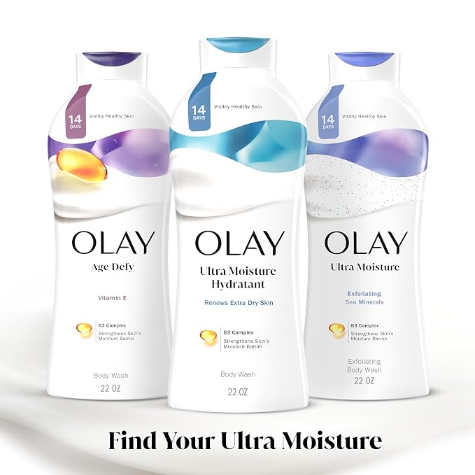 Olay Body Wash for Women, Ultra Moisture, For Extra Dry Skin, 24hr Moisturizing - Image 7