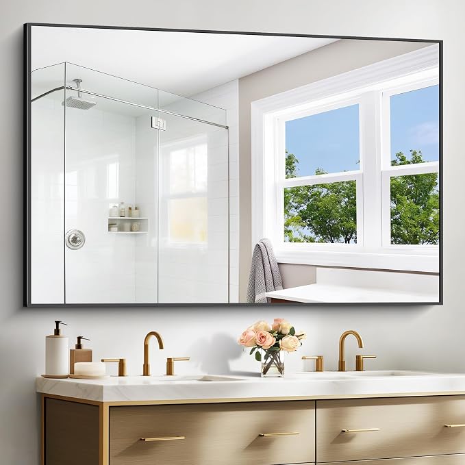 BONEWEI Bathroom Mirror, 60x40 inch Bathroom Mirrors - Image 2