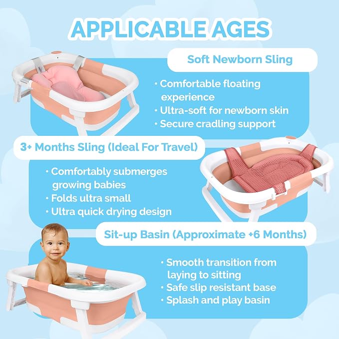 BEBELEH™ Collapsible Baby Bathtub - Image 4