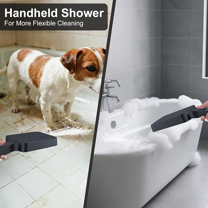 Matte Black 13-Inch Rainfall Shower System - Image 6